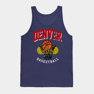 Vintage Denver Basketball Tank Top